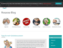 Tablet Screenshot of blog.rosacea-info.de